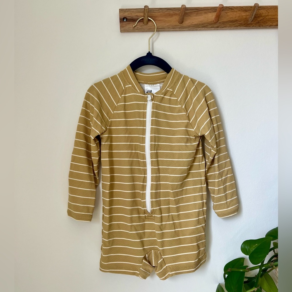 Boys long sleeve swim suit.